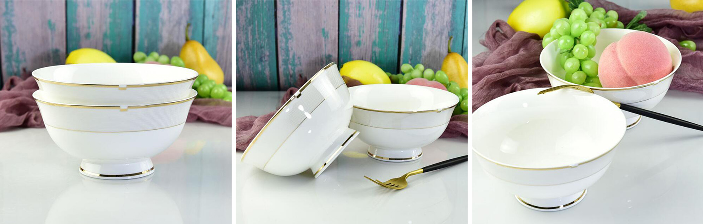 Bone china ceramic bowl