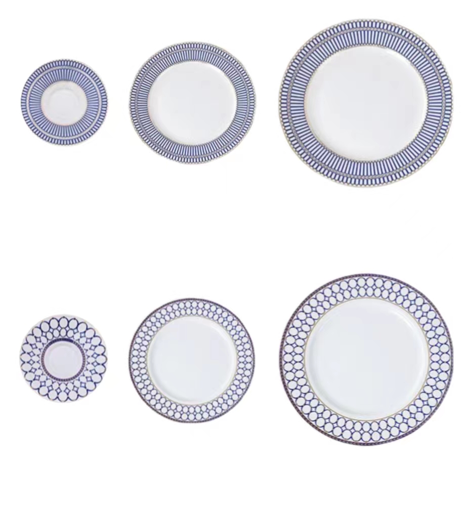 European bone china flat plate