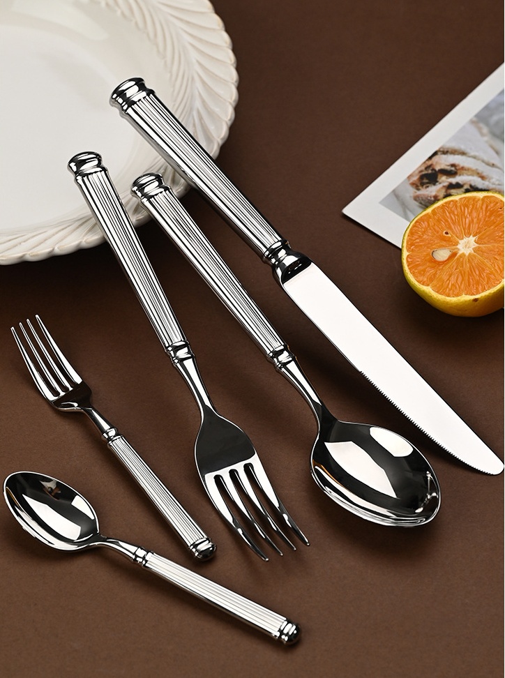 Roman Column Silverware Flatware Cutlery Set