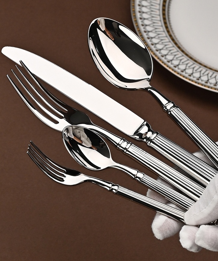 Roman Column Silverware Flatware Cutlery Set