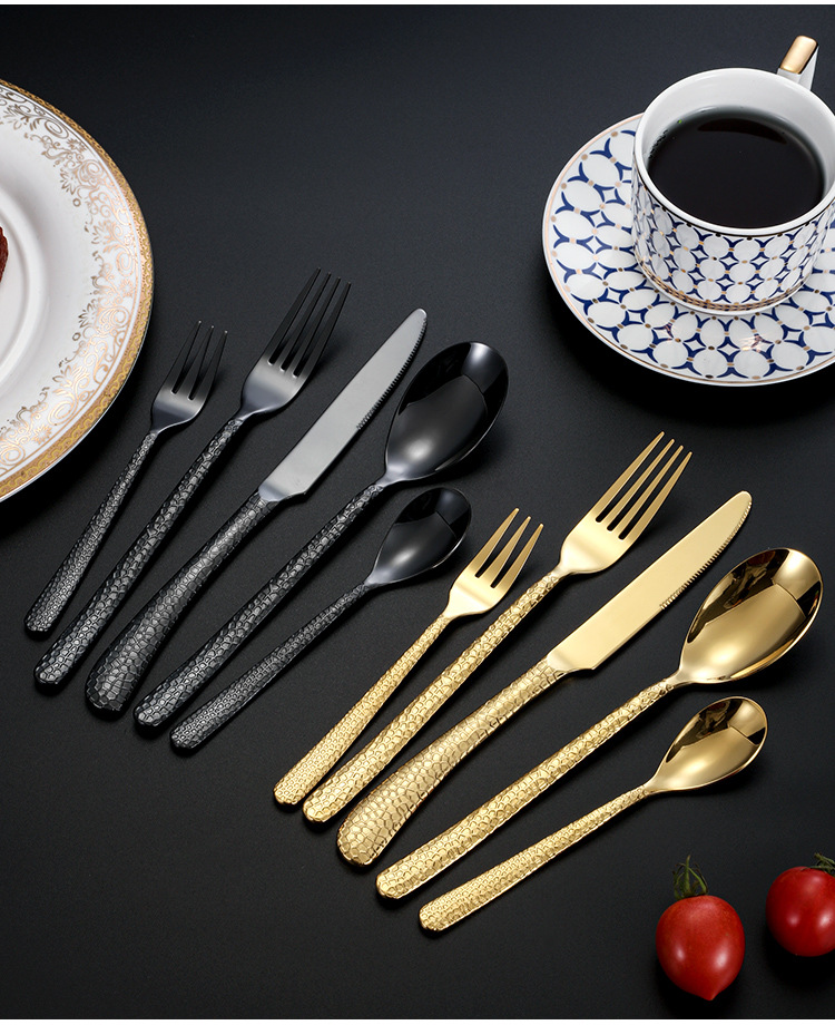 Creative Fish Scale Pattern Cutlery Flatware Set