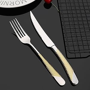 Creative Star Diamond Western Tableware Steak Knife Fork Spoon Set