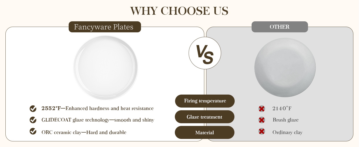 Porcelain Round Dinner Plates