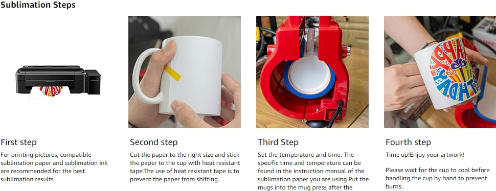 Thermal transfer printing ceramic mug