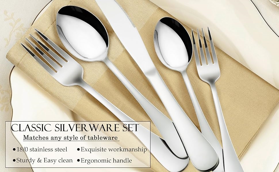 Stainless Steel Flatware Cutlery Set