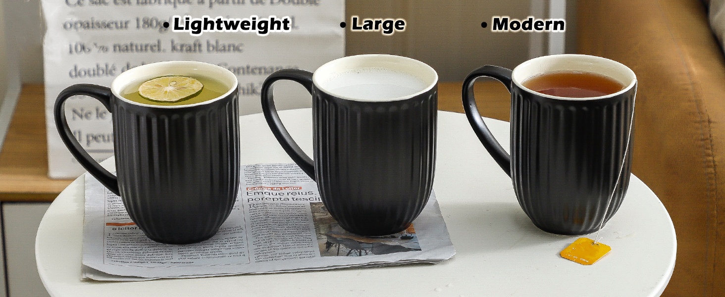 Large Ceramic Coffee Cups with Big Handle