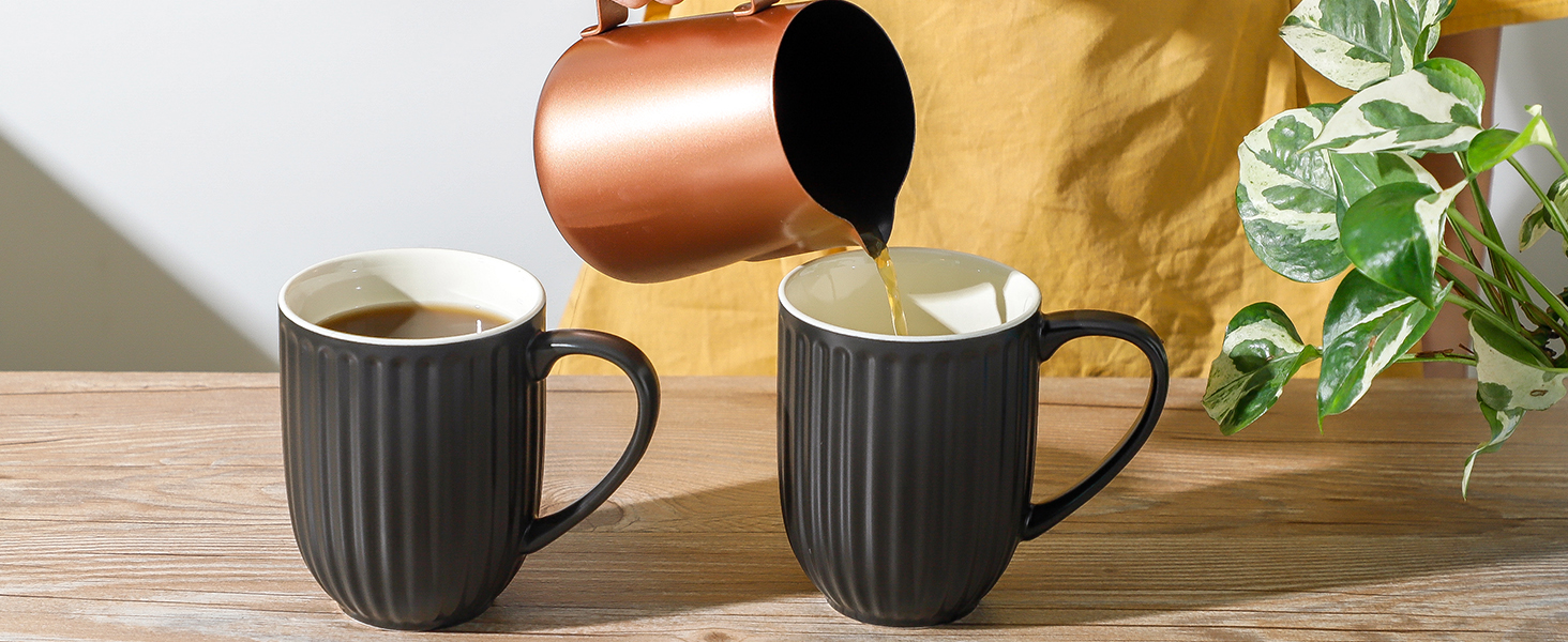 Large Ceramic Coffee Cups with Big Handle