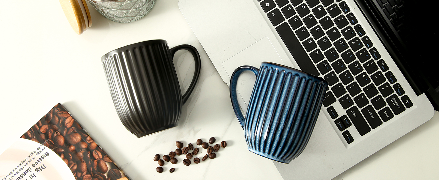 Large Ceramic Coffee Cups with Big Handle