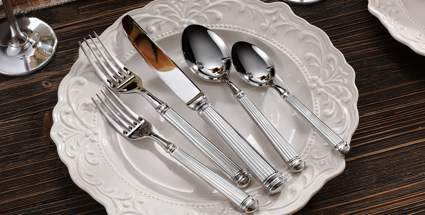 Roman Column Silverware Flatware Cutlery Set Wholesale in China