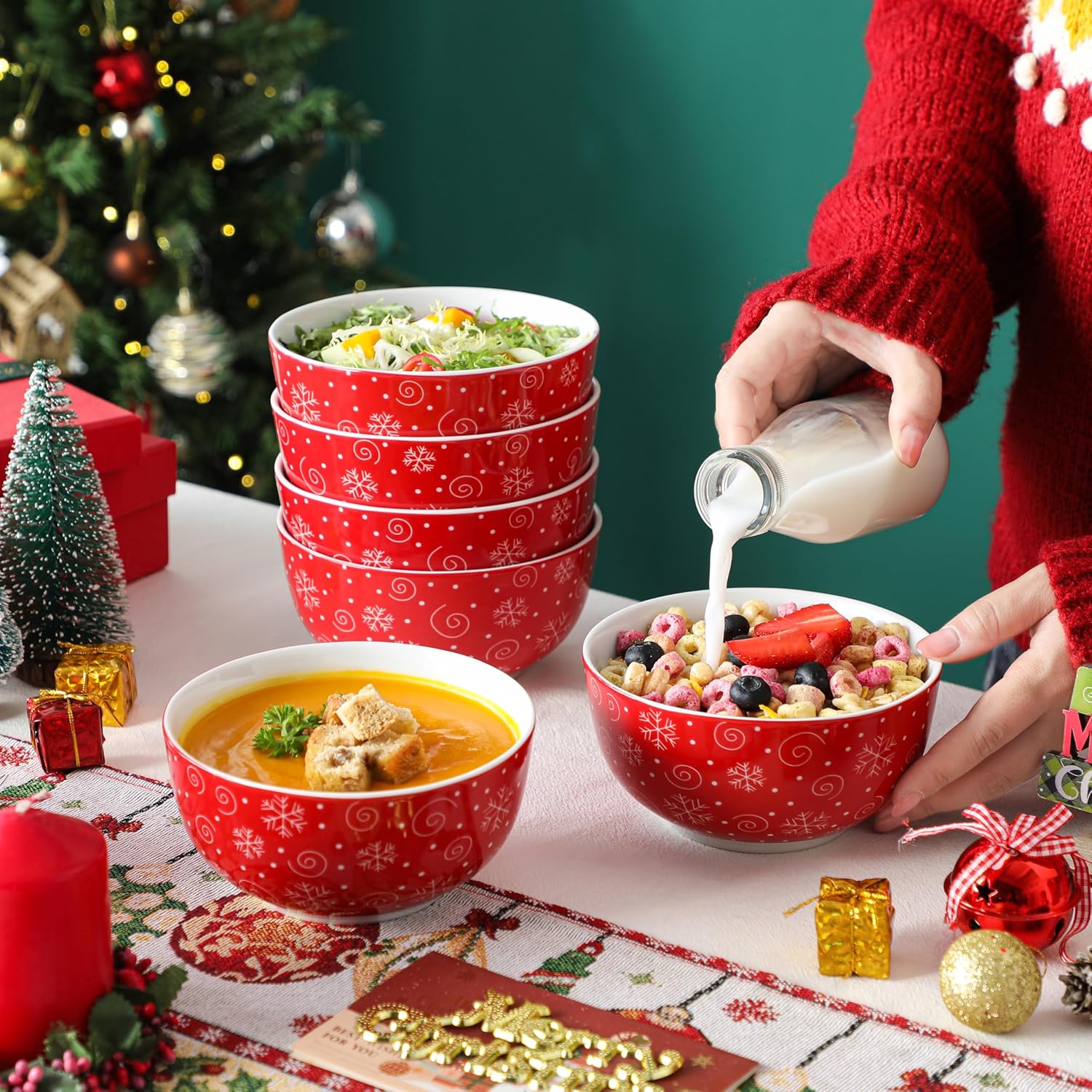 Christmas Porcelain Soup Bowl Wholesale – Elevate Holiday Dining with China’s Finest Bowls