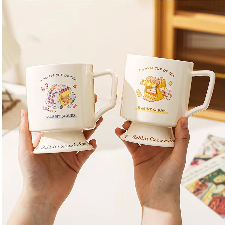 Factory Wholesale Ceramic Cartoon Coffee Cup