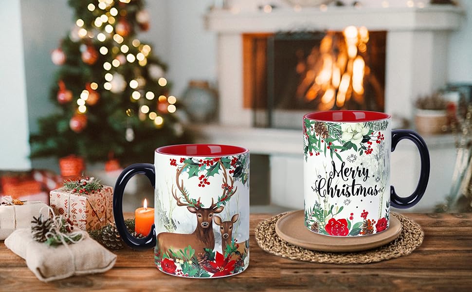 Fancyware Christmas  Ceramic Coffee Cup