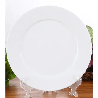 Hot selling high quality ceramic plates white porcelain dinnerware dinner plates flat plate