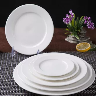 Modern Luxury Porcelain Round Dessert Salad Plates