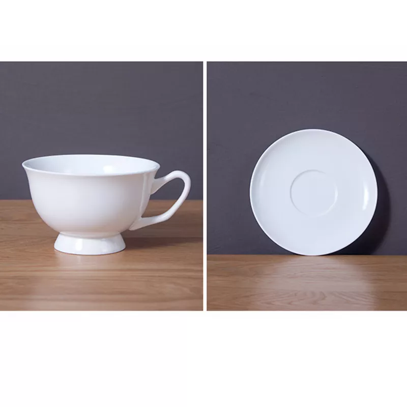 Custom design  fine bone china coffee cup and saucer tea set