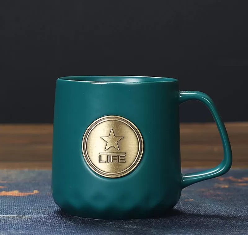 Copper Plaque Ceramic Mark Cup Custom Gift Box