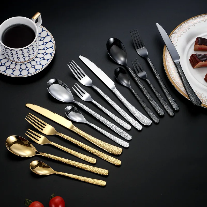 Creative Fish Scale Pattern Cutlery Flatware Set