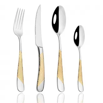 Creative Star Diamond Western Tableware Steak Knife Fork Spoon Set