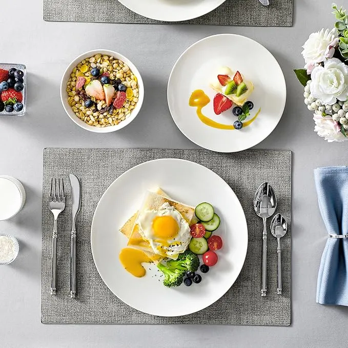 White Dessert Plates Small Cereal Bowls