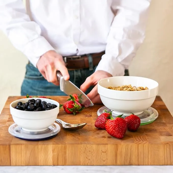 White Porcelain Nesting Serving  Bowls Set