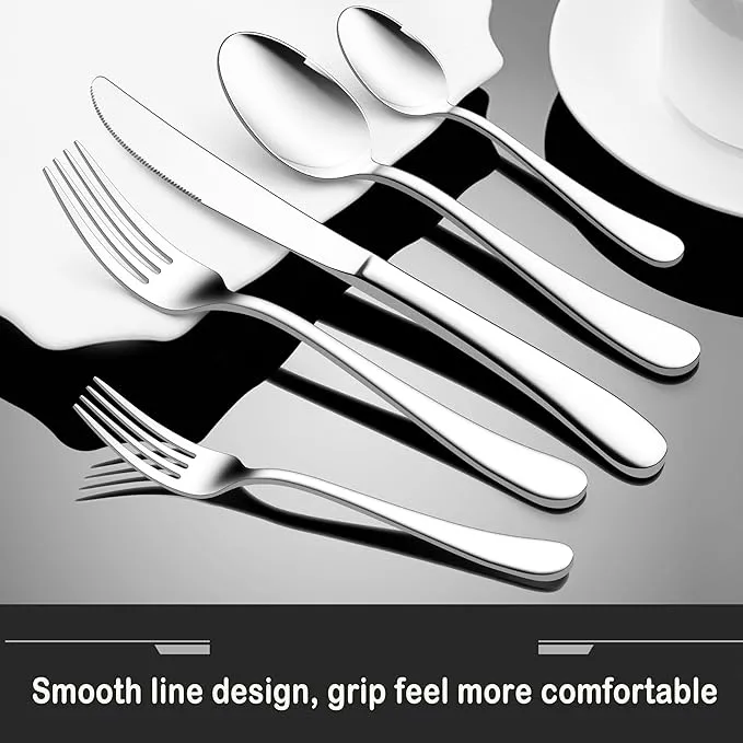 Heavy Duty Stainless Steel Silverware set