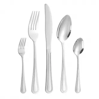 Pearled Edge Silverware Cutlery Set