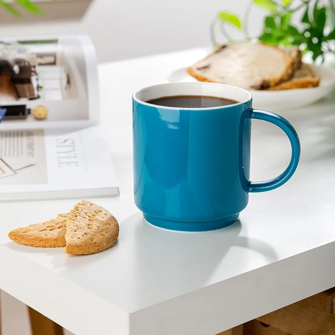 Porcelain Stackable Coffee Cup Mugs