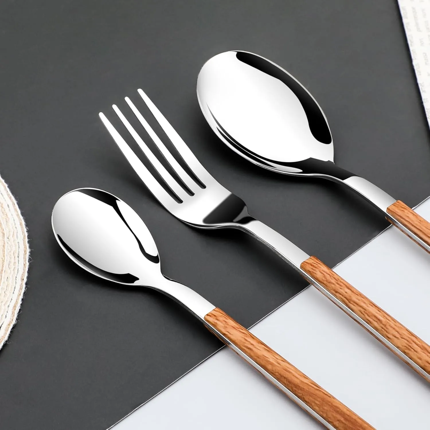 Wood Handle Creative Design Stainless Steel Cutlery