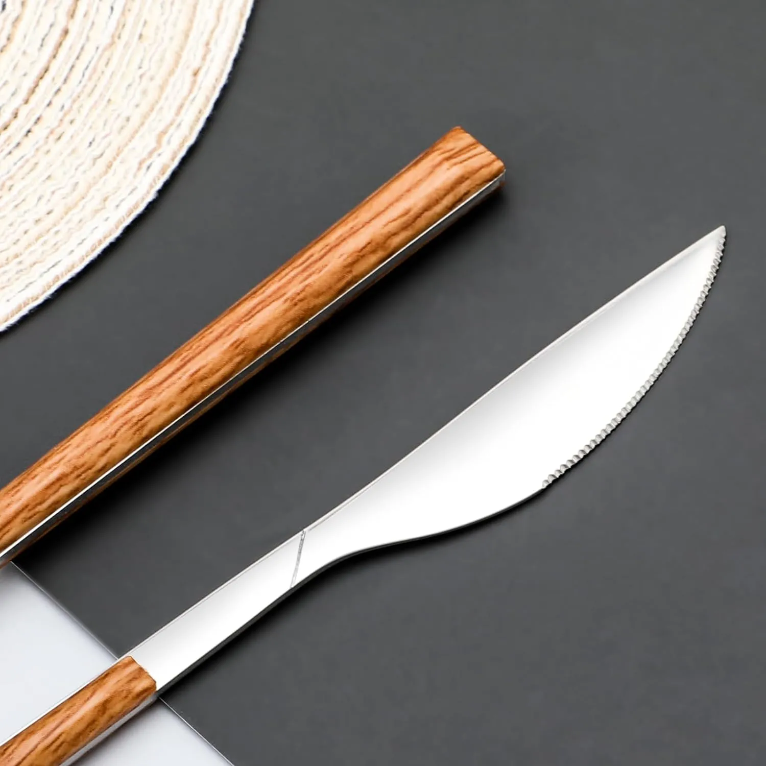 Wood Handle Creative Design Stainless Steel Cutlery