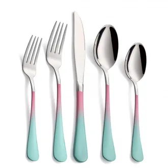 Stainless Steel Gradient Handle Cutlery Set