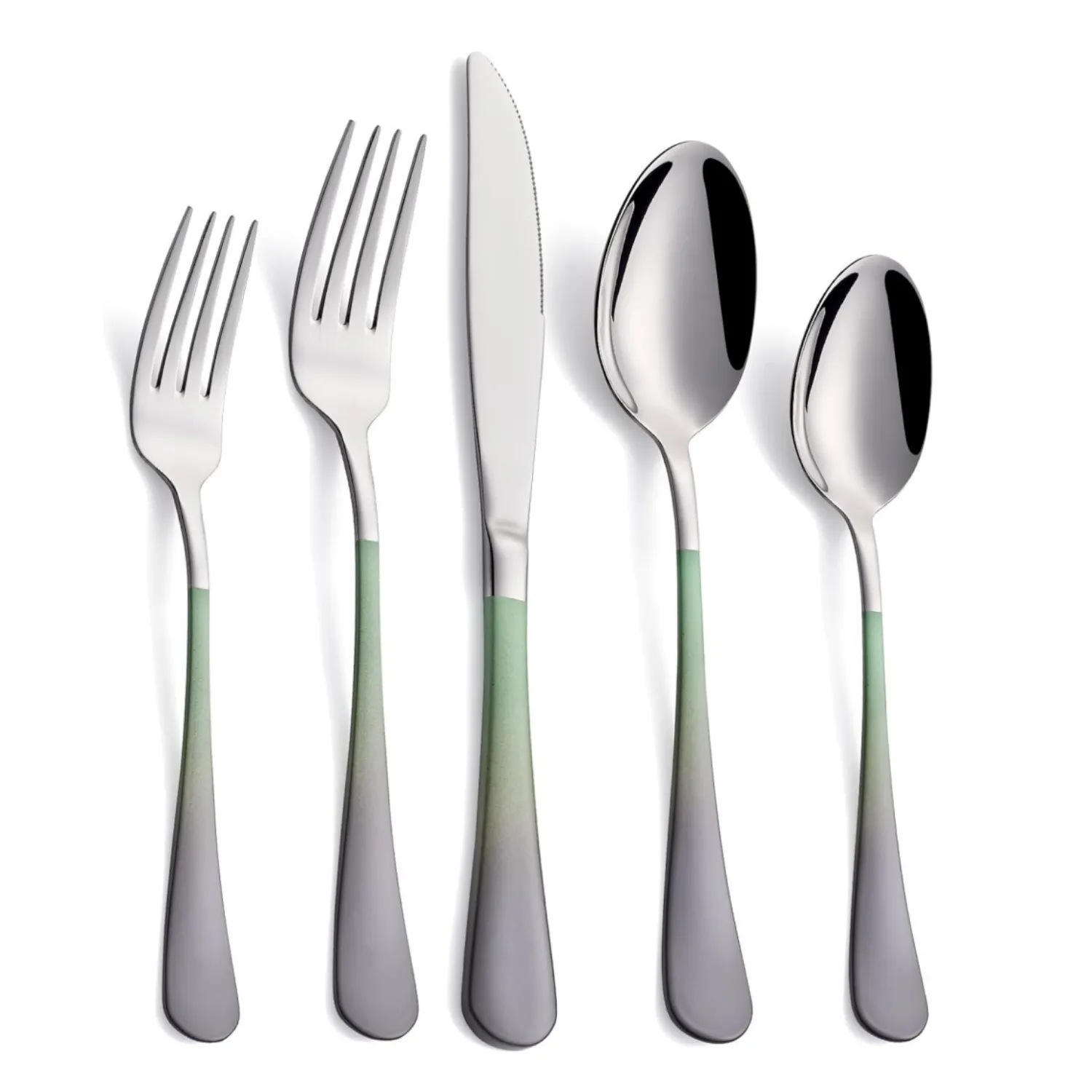 Stainless Steel Gradient Handle Cutlery Set