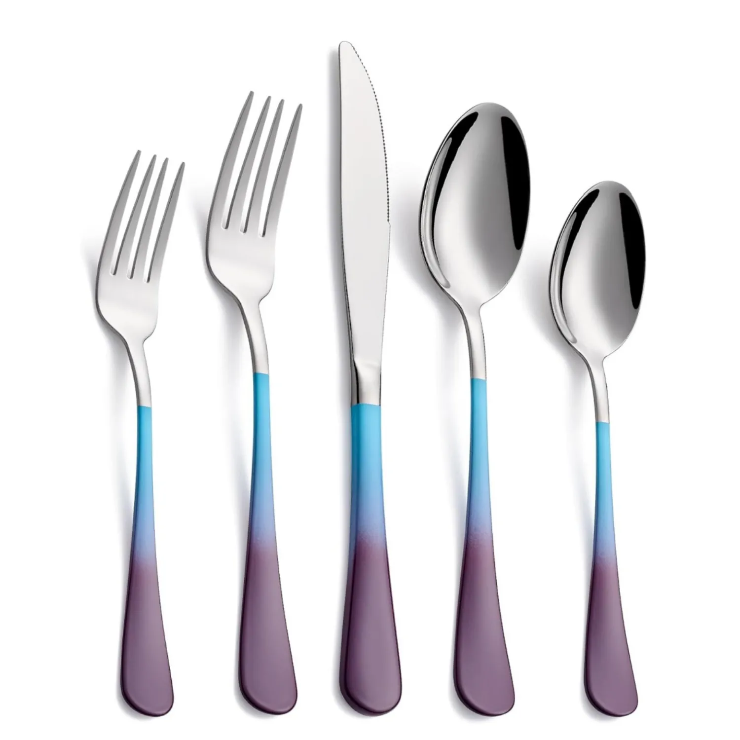 Stainless Steel Gradient Handle Cutlery Set