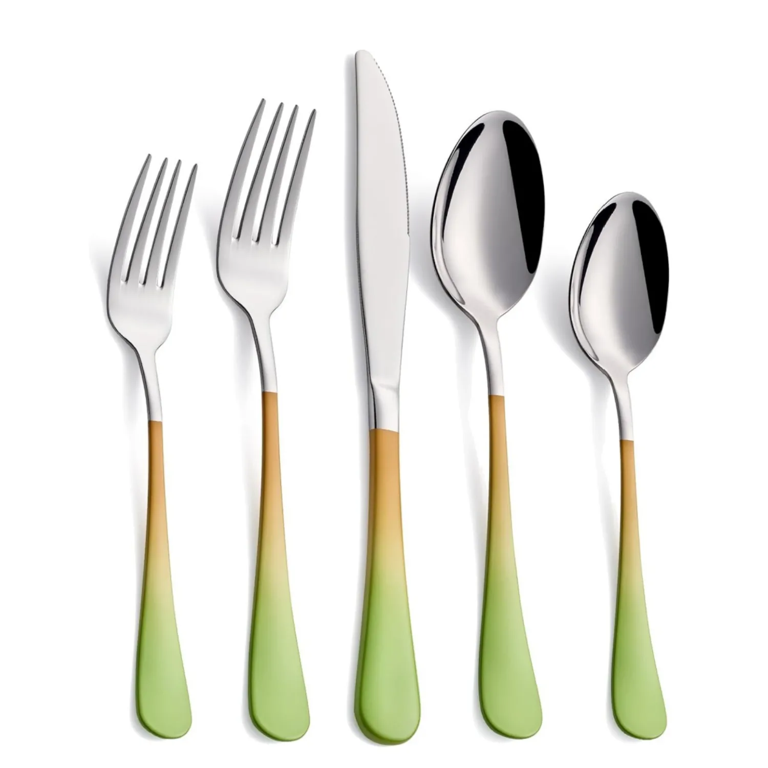 Stainless Steel Gradient Handle Cutlery Set