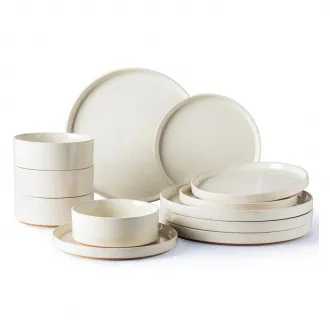 Stackable Stoneware Dinnerware  Plates and Bowls