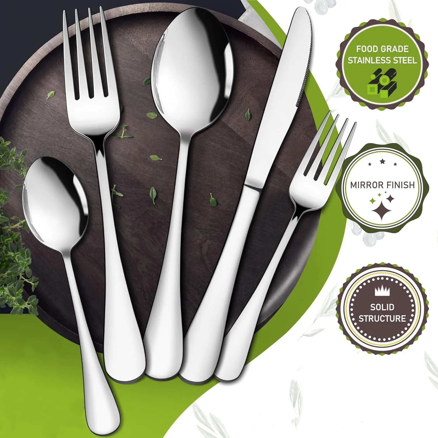 Stainless Steel Flatware Cutlery Set