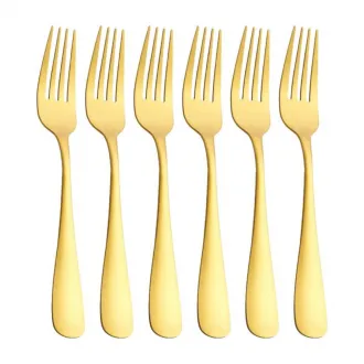 Stainless Steel Matte Gold Dinner Cutlery Set