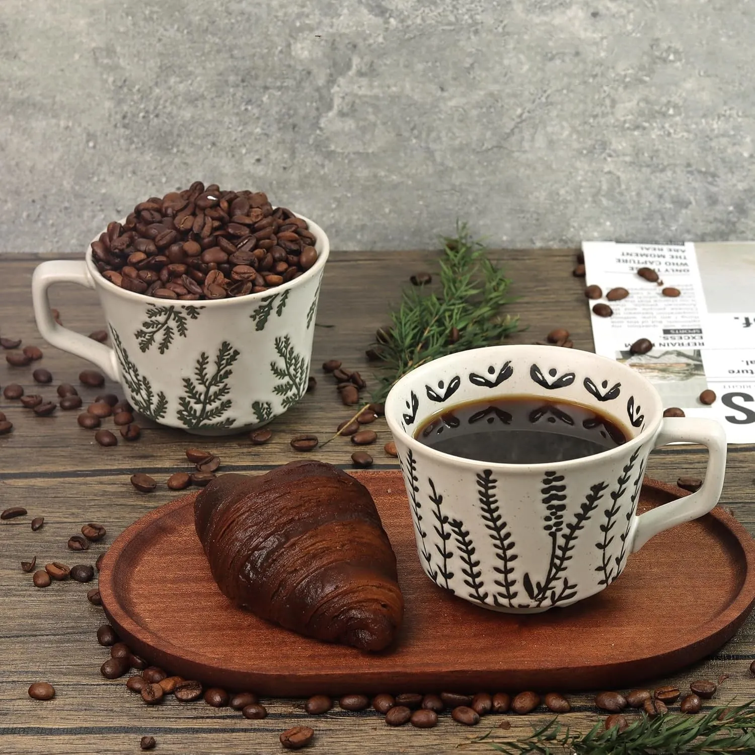 Stoneware Ceramic Coffee Mug for Tea Mocha Latte Cappuccino Espresso