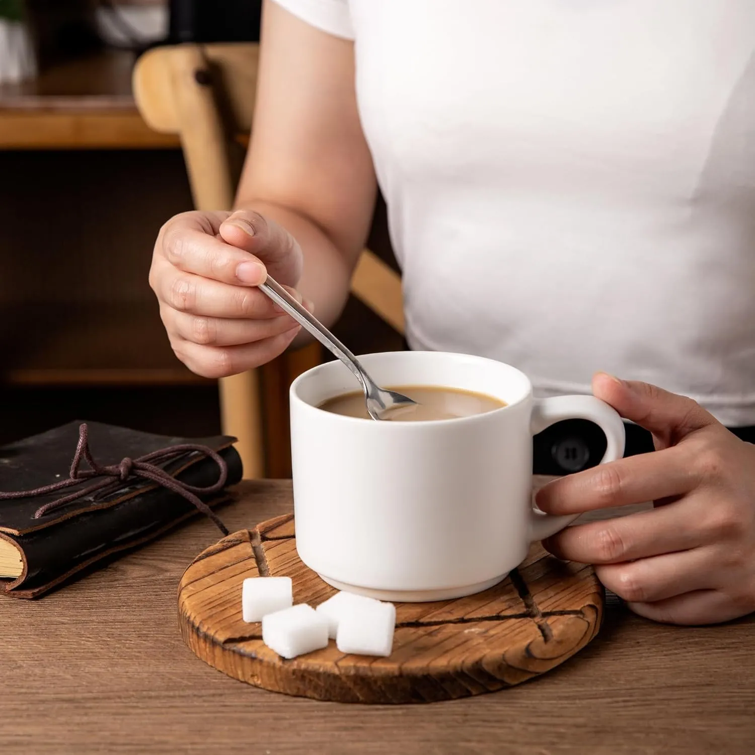 Stackable Ceramic Mugs