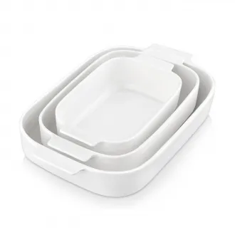 White Porcelain Bakeware Set